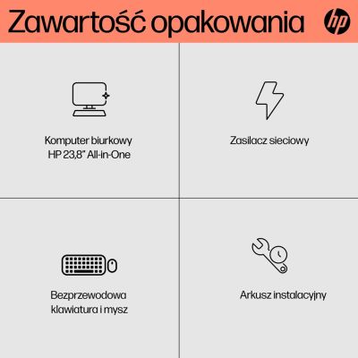 24. HP AiO 24-cr0312nw Ryzen 5 7520 23.8" FHD IPS 250nits AG 16GB DDR5 SSD512 Radeon 610M Cam720p kB+Mouse Win11 Shell White 2Y