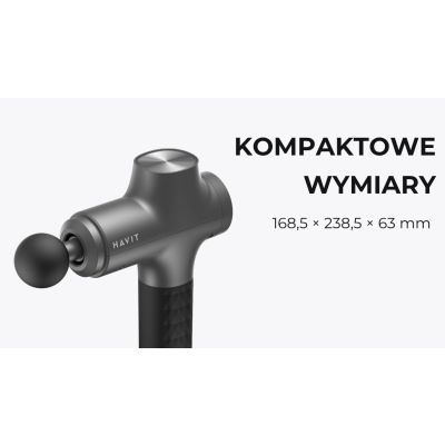 12. Masażer ręczny pistoletowy Havit MG1503