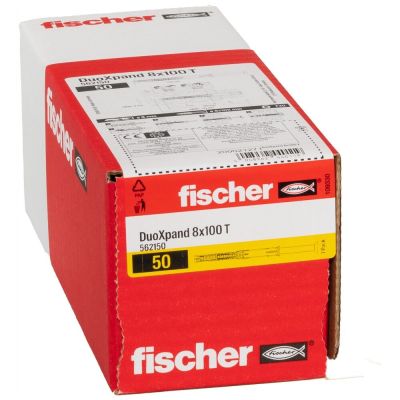 6. Fischer 562150 kotwa śrubowa/kołek rozporowy 50 szt. Kotwa rozprężna 100 mm