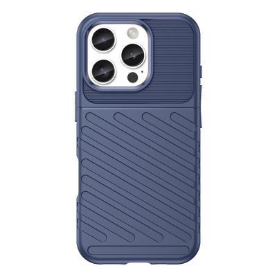 2. Etui silikonowe Thunder Case do iPhone 16 Pro Max - niebieskie
