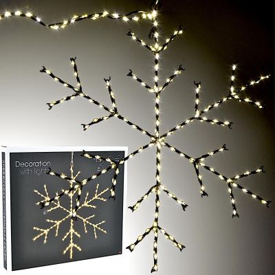 7. PŁATEK ŚNIEGU DEKORACYJNY WISZĄCY 470LED CIEPŁY BIAŁY