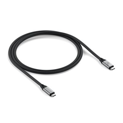 Satechi USB4 V2 Pro Cable kabel USB USB4 Gen 4x2 1,2 m USB C 120 Gbit/s 240 W Srebrny, Czarny