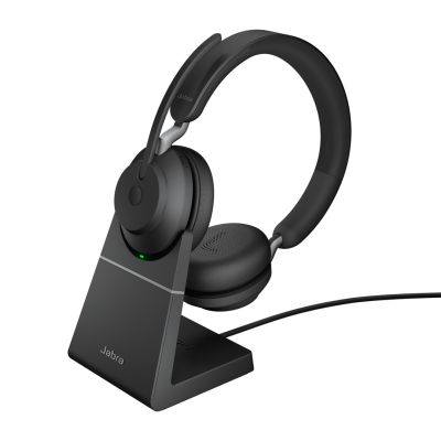 6. Słuchawki nauszne bezprzewodowe Jabra Evolve2 65 UC Stereo USB-C Link380c + stand