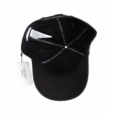 5. Czapka z daszkiem bejsbolówka Calvin Klein Jeans Monogram Cap Czarna - K50K510061-0GQ