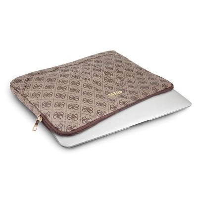 6. Pokrowiec Guess Uptown na laptopa 13" - brązowy