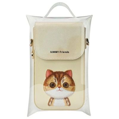 9. Torebka Nimmy Big Eyed Pet 2.0 Cat na telefon - zielona