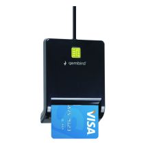 GEMBIRD UNIWERSALNY CZYTNIK KART SMART CARD USB, CZARNY