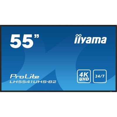 2. Monitor 55IN 3840X2160 4K UHD IPS 1 HAZ/VGA HDMI 500CD/QM MEDIA PLAY USB