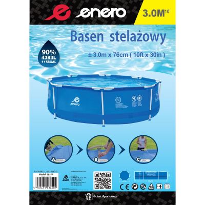 16. BASEN STELAŻOWY OWALNY 300X76CM ENERO