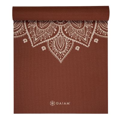6. Mata do Jogi Gaiam Intense Rust Sundial Flower 5mm 65733