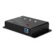 2. Lindy 43374 huby i koncentratory USB 3.2 Gen 1 (3.1 Gen 1) Type-B 5000 Mbit/s Czarny