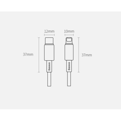 17. Kabel Baseus CATLWJ-01 Lightning - USB-C PD 20W 480Mb/s 1m - czarny