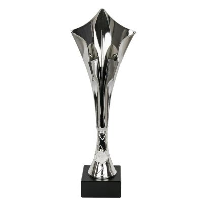 Puchar plastikowy srebrny