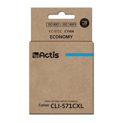 Actis KC-571C Tusz (zamiennik Canon CLI-571C; Standard; 12 ml; niebieski)