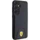 4. Etui Ferrari Carbon Stitched Bottom na Samsung Galaxy S24+ - czarne