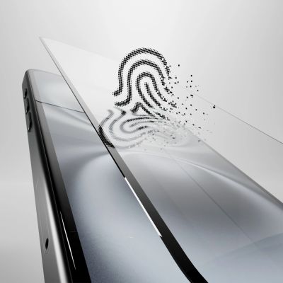 6. Szkło hybrydowe Puro Flexible Glass D3O z czarną ramką do iPhone 16 Plus / iPhone 15 Pro Max / iPhone 15 Plus