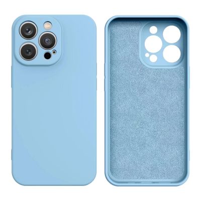 Etui Silicone Case na iPhone 16e / 17e - niebieskie
