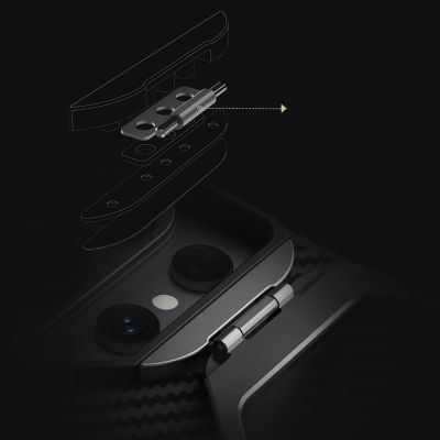 9. Etui Nillkin CarboProp Magnetic z osłoną aparatu i podstawką kompatybilne z MagSafe na Samsung S26 Ultra - czarne