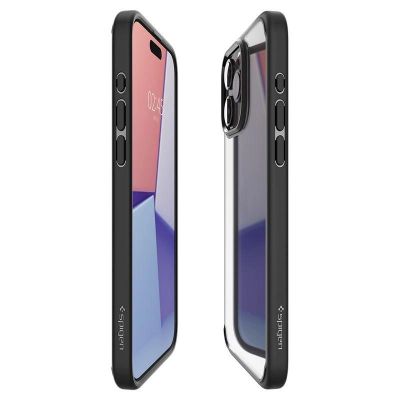 14. Etui Spigen Crystal Hybrid na iPhone 15 Pro - czarne