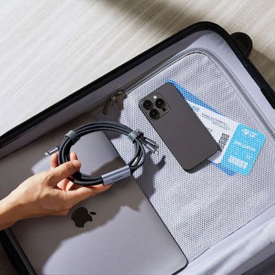 17. Kabel Ugreen 2w1 USB-C - 2xUSB-C PD 140W 2m - czarny