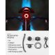 14. Lampka rowerowa Rockbros Q3 tylna z inteligentnym systemem stop - czarna