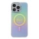 3. Etui Guess IML Iridescent MagSafe do iPhone 15 Pro Max - turkusowe
