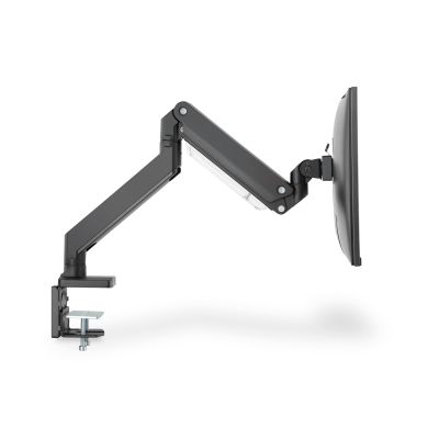 43. Ramię biurkowe pojedyńcze z zaciskiem 1xLCD z sprężyną gazową max. 35" i 15kg