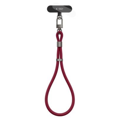 2. Smycz Tech-Protect C11S Rope Wrist Strap do telefonu - burgundowa