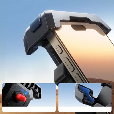 3. Uchwyt Joyroom JR-ZS428 wstrząsoodporny na kierownicę motocykl rower hulajnoga - czarny