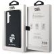8. Etui Karl Lagerfeld Saffiano Karl&Choupette Pin na Samsung Galaxy A35 - czarne