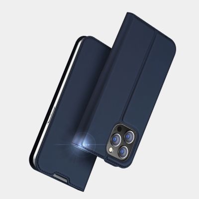 15. Dux Ducis Skin Pro kabura etui pokrowiec z klapką iPhone 14 Pro złoty