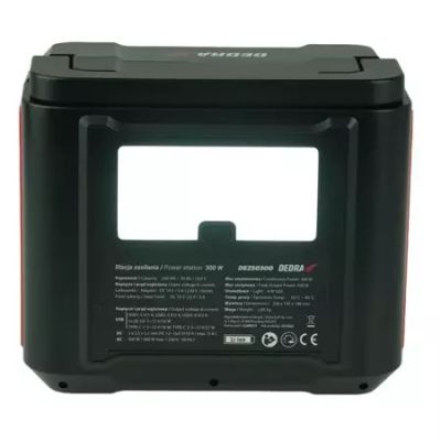 14. Stacja zasilania DEDRA DEZS0300 300/500W 296Wh/20Ah/14,8V