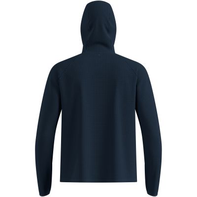 Bluza z kapturem męska Odlo CUBIC Mid layer hoody niebieska