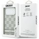 8. Etui DKNY Checkered with Printed Stripes na iPhone 17 Pro Max - beżowe