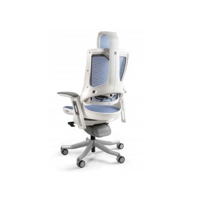 2. Fotel biurowy Wau 2 NW43 siatka royalblue/biały