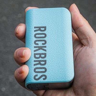12. Pompka elektryczna Rockbros 42520006001 kompresor z cyfrowym wyświetlaczem do piłek / balonów - niebieska