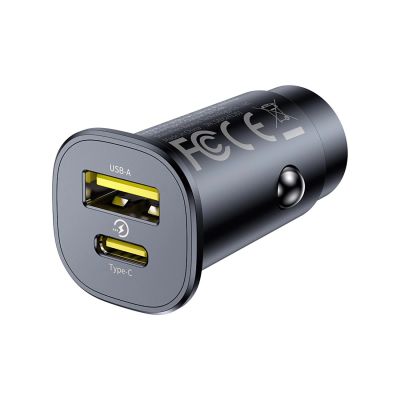 2. Ładowarka samochodowa Baseus GoTrip USB-C / USB-A 30W - czarna