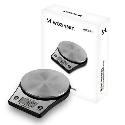 Waga kuchenna Wozinsky WAK-651 z wyświetlaczem LCD do 5 kg - czarna