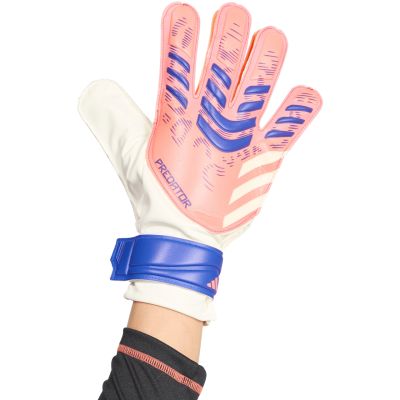 10. Rękawice bramkarskie adidas Predator Glove Training biało-pomarańczowe JN5355