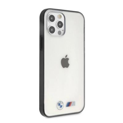 4. Etui BMW Sandblast na iPhone 12 Pro Max - przezroczyste
