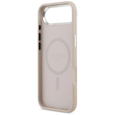 7. Etui Guess Triangle Logo MagSafe na iPhone Air - różowe
