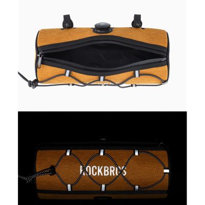 11. Torba na kierownicę 1,5L Rockbros TL002 ROAD TO SKY wodoodporna – pomarańczowa