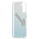 7. Etui Guess Glitter Gradient Script na Samsung Galaxy S21+ - niebieskie
