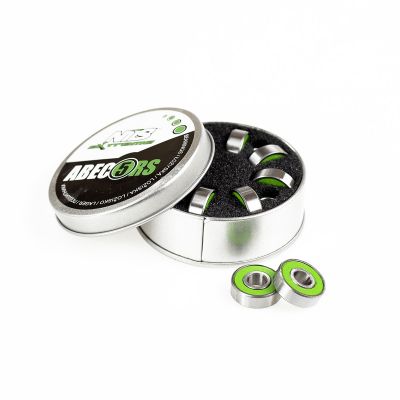 12. Łożyska Nils Extreme Zielony CARBON 8 szt. ABEC-5 RS  16-31-020