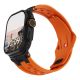 2. UAG Monarch - pasek FKM do Apple Watch series 4-6 & SE 1-3, 44mm / series 7-9, 45mm / series 10-11, 46mm / Ultra 1-3, 49mm (orange / black titanium)