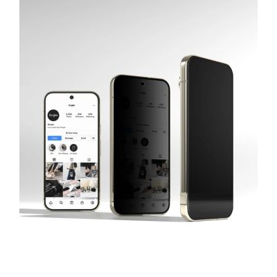 3. Szkło hartowane Ringke Easy Slide Privacy 2-Pack prywatyzujące na Google Pixel Pro 9 Pro / 10 Pro / 11 Pro