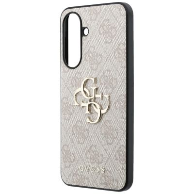 6. Etui Guess Leather 4G Metal Logo na Samsung Galaxy A57 5G - różowe