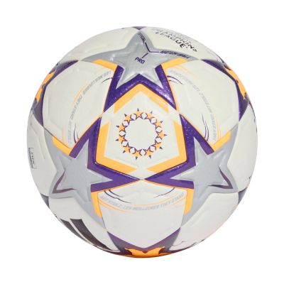 2. Piłka nożna adidas UCL Womens Pro 26/27 League Stage biało-pomarańczowo-fioletowa KE5141
