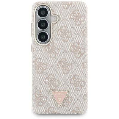 3. Etui Guess 4G Triangle Logo MagSafe na Samsung Galaxy S26 - różowe