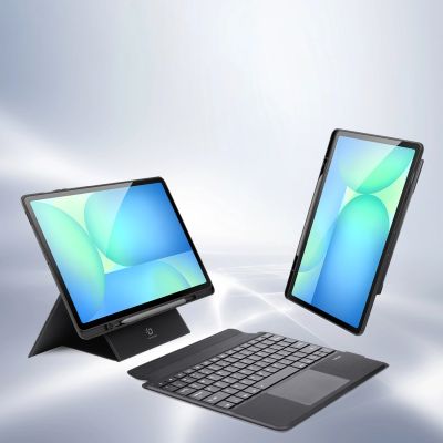 3. Etui z klawiaturą Dux Ducis (DK series) na Samsung Tab S10 FE+ (Plus) z podświetleniem - czarna